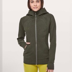 Lululemon Scuba Hoodie - Olive Green - Size 12